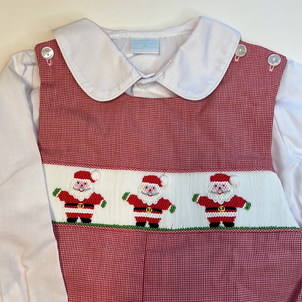 Edgehill Collection Red & White Overalls w/ White Shirt NWT- adorable, runs big. - Picture 2 of 5